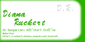 diana ruckert business card